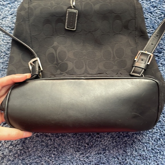 Coach Backpack Black Vintage Bag - Picture 4 of 9